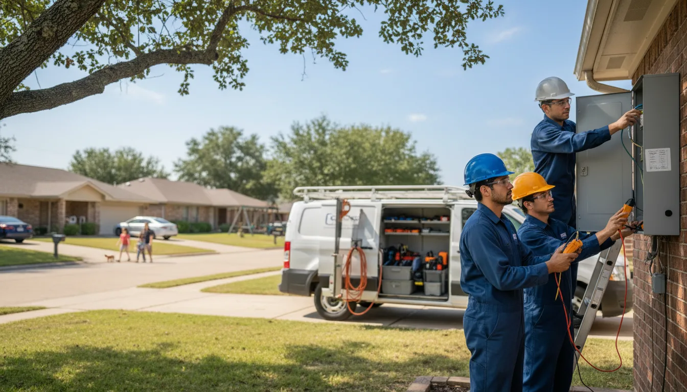 Certified electrician providing emergency electrical services in Ninnekah, OK